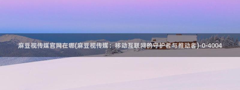 麻豆视传媒网站官网：麻豆视传媒官网在哪(麻豆视传媒：移动互联网的守护者与推动者)